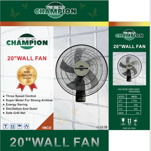 Ventilateur mural champion simple vmc-m