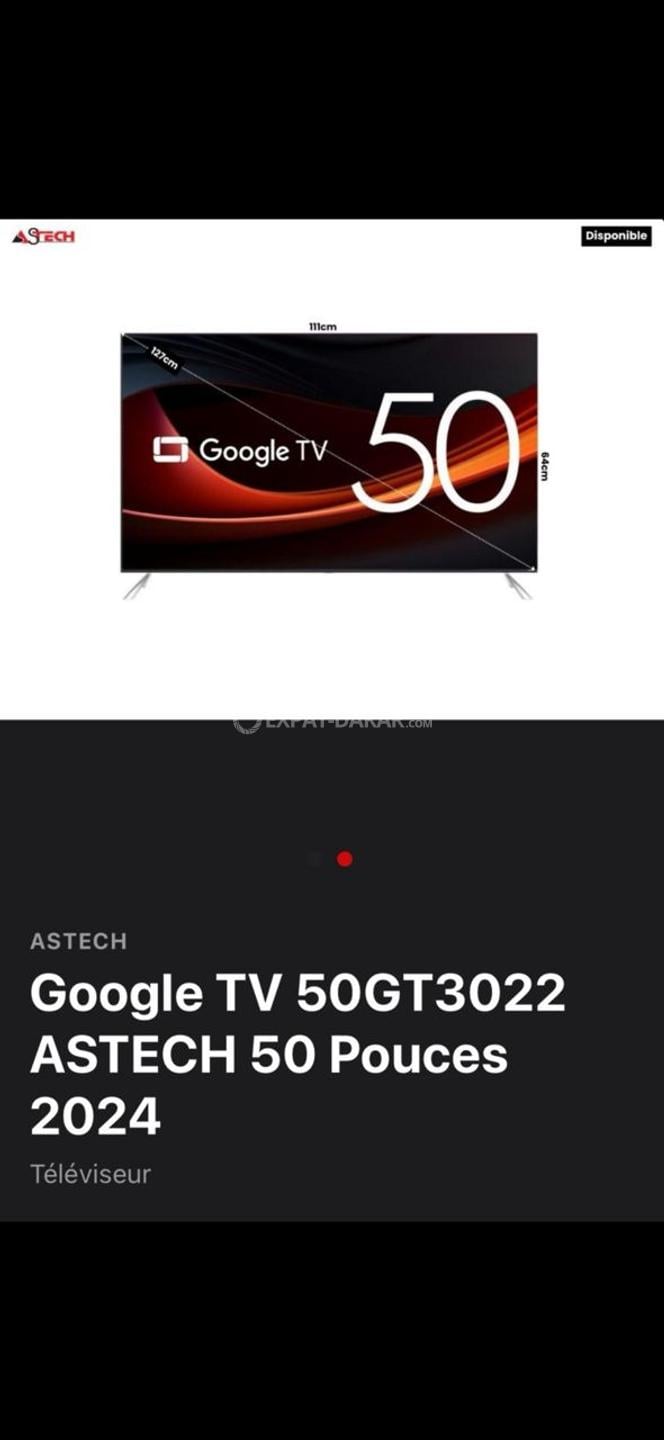 TELEVISION ASTECH SMART 50 POUCES
