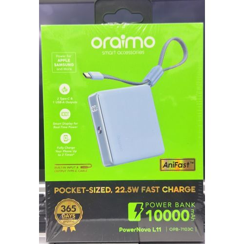 POWER BANK ORAIMO 10000 MAH